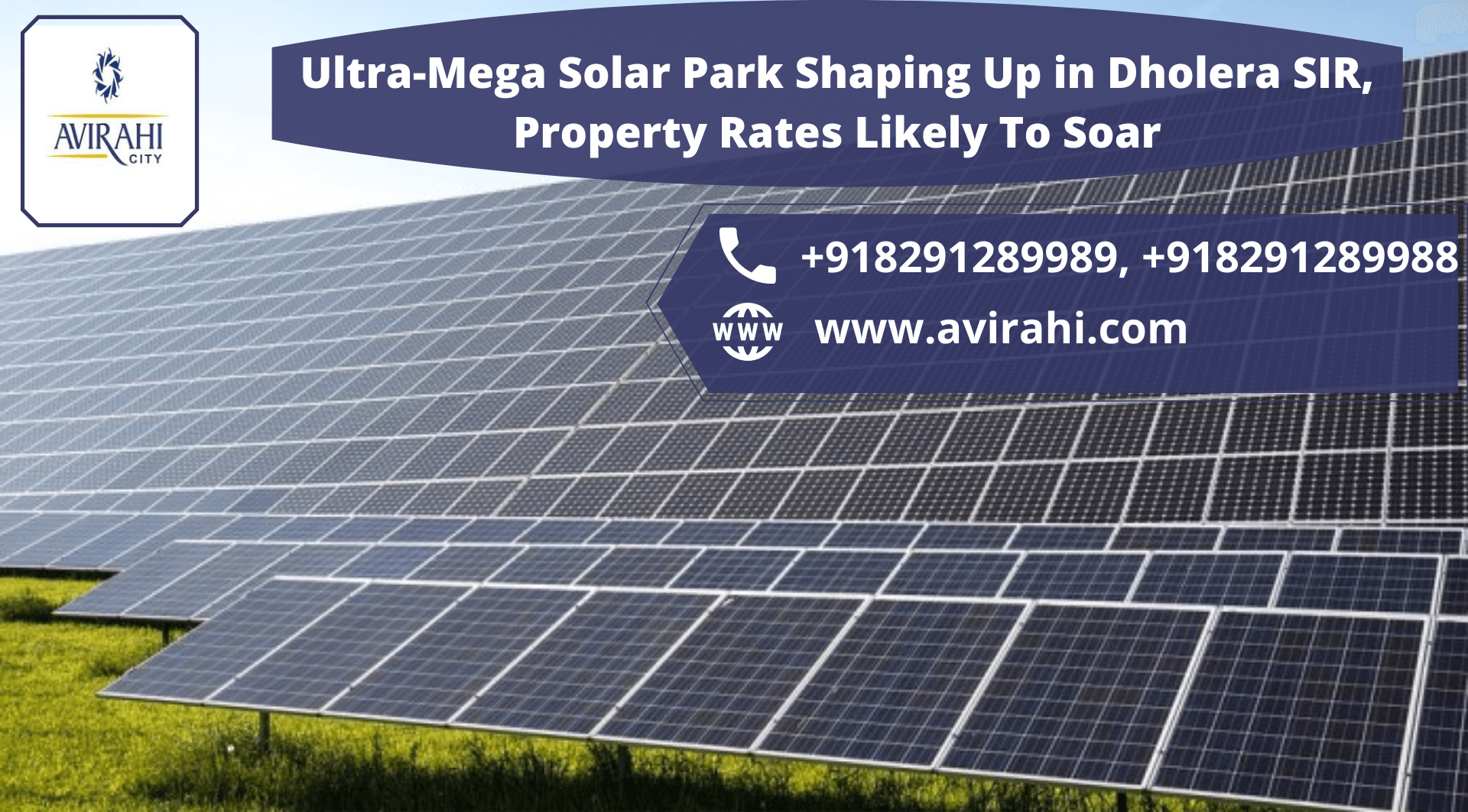 Ultra-Mega Solar Park Shaping Up in Dholera SIR, Property Rates Likely To Soar